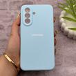 قاب گوشی Galaxy A57 سامسونگ سیلیکونی اورجینال پاک کنی درجه یک زیربسته آبی کد 150714