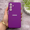 قاب گوشی Galaxy S25 FE سامسونگ سیلیکونی اورجینال پاک کنی درجه یک زیربسته بنفش کد 150729