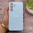 قاب گوشی Galaxy S25 FE سامسونگ سیلیکونی اورجینال پاک کنی درجه یک زیربسته آبی کد 150732