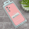 قاب گوشی Galaxy S25 FE سامسونگ سیلیکونی اورجینال پاک کنی درجه یک زیربسته صورتی کد 150733