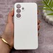 قاب گوشی Galaxy S25 FE سامسونگ سیلیکونی اورجینال پاک کنی درجه یک زیربسته سفید کد 150734