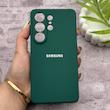 قاب گوشی Galaxy S26 Ultra سامسونگ سیلیکونی اورجینال پاک کنی درجه یک زیربسته سبز کد 150740