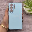 قاب گوشی Galaxy S26 Ultra سامسونگ سیلیکونی اورجینال پاک کنی درجه یک زیربسته آبی کد 150742