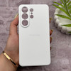 قاب گوشی Galaxy S26 Ultra سامسونگ سیلیکونی اورجینال پاک کنی درجه یک زیربسته سفید کد 150744