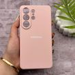 قاب گوشی Galaxy S26 Ultra سامسونگ سیلیکونی اورجینال پاک کنی درجه یک زیربسته گلبهی کد 150745