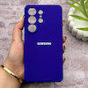 قاب گوشی Galaxy S26 Ultra سامسونگ سیلیکونی اورجینال پاک کنی درجه یک زیربسته بنفش تیره کد 150749
