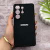قاب گوشی Galaxy S26 Ultra سامسونگ سیلیکونی اورجینال پاک کنی درجه یک زیربسته مشکی کد 150750