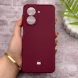 قاب گوشی Redmi A5 - Poco C71 شیائومی سیلیکونی اورجینال پاک کنی درجه یک زیربسته زرشکی کد 150767
