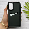 قاب گوشی Galaxy A15 سامسونگ سیلیکونی طرح نایکی NIKE پافر PC زیر بسته محافظ لنز دار کد 155003