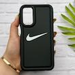 قاب گوشی Galaxy A15 سامسونگ سیلیکونی طرح نایکی NIKE پافر PC زیر بسته محافظ لنز دار کد 155003