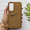 قاب گوشی Galaxy A35 سامسونگ سیلیکونی طرح نایکی NIKE پافر PC زیر بسته محافظ لنز دار کد 155006