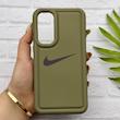 قاب گوشی Galaxy A35 سامسونگ سیلیکونی طرح نایکی NIKE پافر PC زیر بسته محافظ لنز دار کد 155007