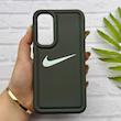 قاب گوشی Galaxy A35 سامسونگ سیلیکونی طرح نایکی NIKE پافر PC زیر بسته محافظ لنز دار کد 155009
