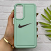 قاب گوشی Galaxy A55 سامسونگ سیلیکونی طرح نایکی NIKE پافر PC زیر بسته محافظ لنز دار کد 155013