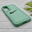 قاب گوشی Galaxy A55 سامسونگ سیلیکونی طرح نایکی NIKE پافر PC زیر بسته محافظ لنز دار کد 155013