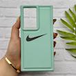 قاب گوشی Galaxy S23 Ultra سامسونگ سیلیکونی طرح نایکی NIKE پافر PC زیر بسته محافظ لنز دار کد 155017