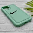 قاب گوشی iPhone 13 - iPhone 14 آیفون سیلیکونی طرح نایکی NIKE پافر PC زیر بسته محافظ لنز دار کد 155021