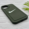 قاب گوشی iPhone 13 - iPhone 14 آیفون سیلیکونی طرح نایکی NIKE پافر PC زیر بسته محافظ لنز دار کد 155022