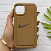 قاب گوشی iPhone 13 - iPhone 14 آیفون سیلیکونی طرح نایکی NIKE پافر PC زیر بسته محافظ لنز دار کد 155024