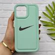 قاب گوشی iPhone 13 Pro Max آیفون سیلیکونی طرح نایکی NIKE پافر PC زیر بسته محافظ لنز دار کد 155025