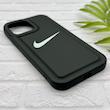 قاب گوشی iPhone 13 Pro Max آیفون سیلیکونی طرح نایکی NIKE پافر PC زیر بسته محافظ لنز دار کد 155026