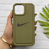 قاب گوشی iPhone 13 Pro Max آیفون سیلیکونی طرح نایکی NIKE پافر PC زیر بسته محافظ لنز دار کد 155028