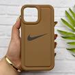 قاب گوشی iPhone 13 Pro Max آیفون سیلیکونی طرح نایکی NIKE پافر PC زیر بسته محافظ لنز دار کد 155029
