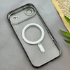 قاب گوشی iPhone 17 Air آیفون اورجینال الکتروپلیتینگ مگ سیف دار ژله ای شفاف اورجینال یونیک کیس VIP Case محافظ لنز دار مشکی کد 155054