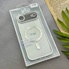 قاب گوشی iPhone 17 Air آیفون اورجینال الکتروپلیتینگ مگ سیف دار ژله ای شفاف اورجینال یونیک کیس VIP Case محافظ لنز دار نقره ای کد 155055