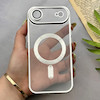 قاب گوشی iPhone 17 Air آیفون اورجینال الکتروپلیتینگ مگ سیف دار ژله ای شفاف اورجینال یونیک کیس VIP Case محافظ لنز دار نقره ای کد 155055