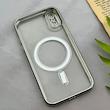 قاب گوشی iPhone X - XS آیفون اورجینال الکتروپلیتینگ مگ سیف دار ژله ای شفاف اورجینال یونیک کیس VIP Case محافظ لنز دار نقره ای کد 155056