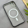 قاب گوشی iPhone X - XS آیفون اورجینال الکتروپلیتینگ مگ سیف دار ژله ای شفاف اورجینال یونیک کیس VIP Case محافظ لنز دار مشکی کد 155058