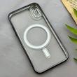 قاب گوشی iPhone X - XS آیفون اورجینال الکتروپلیتینگ مگ سیف دار ژله ای شفاف اورجینال یونیک کیس VIP Case محافظ لنز دار مشکی کد 155058