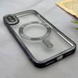 قاب گوشی iPhone X - XS آیفون اورجینال الکتروپلیتینگ مگ سیف دار ژله ای شفاف اورجینال یونیک کیس VIP Case محافظ لنز دار مشکی کد 155058