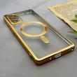 قاب گوشی Galaxy Note 20 سامسونگ اورجینال الکتروپلیتینگ مگ سیف دار ژله ای شفاف اورجینال یونیک کیس VIP Case محافظ لنز دار طلایی کد 155065