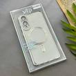 قاب گوشی Galaxy S25 Edge سامسونگ اورجینال الکتروپلیتینگ مگ سیف دار ژله ای شفاف اورجینال یونیک کیس VIP Case محافظ لنز دار نقره ای کد 155080