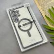 قاب گوشی Galaxy S25 Ultra سامسونگ اورجینال الکتروپلیتینگ مگ سیف دار ژله ای شفاف اورجینال یونیک کیس VIP Case محافظ لنز دار مشکی کد 155082