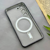 قاب گوشی Galaxy S23 سامسونگ اورجینال الکتروپلیتینگ مگ سیف دار ژله ای شفاف اورجینال یونیک کیس VIP Case محافظ لنز دار مشکی کد 155087