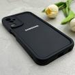 قاب گوشی Galaxy A24 سامسونگ طرح سیلیکونی Solid محافظ لنزدار مشکی کد 129364
