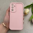 قاب گوشی Galaxy A25 سامسونگ طرح سیلیکونی Solid محافظ لنزدار صورتی کد 129365