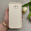 قاب گوشی Galaxy J4 Plus - J4 Core سامسونگ طرح سیلیکونی Solid محافظ لنزدار کرم کد 129373