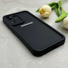 قاب گوشی Galaxy S21 FE سامسونگ طرح سیلیکونی Solid محافظ لنزدار مشکی کد 129375