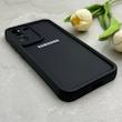 قاب گوشی Galaxy S21 FE سامسونگ طرح سیلیکونی Solid محافظ لنزدار مشکی کد 129375