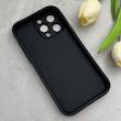 قاب گوشی iPhone 15 Pro Max آیفون طرح سیلیکونی Solid محافظ لنزدار مشکی کد 129378