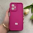 قاب گوشی Redmi Note 12 5G - Poco X5 شیائومی طرح سیلیکونی Solid محافظ لنزدار سرخابی کد 129382