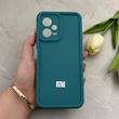 قاب گوشی Redmi Note 12 5G - Poco X5 شیائومی طرح سیلیکونی Solid محافظ لنزدار سبز کد 129383