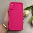 قاب گوشی Redmi 9A - Redmi 9AT - Redmi 9A Sport شیائومی طرح سیلیکونی Solid محافظ لنزدار سرخابی کد 129385