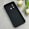 قاب گوشی Redmi 12C - Poco C55 - Redmi 11A شیائومی طرح سیلیکونی Solid محافظ لنزدار مشکی کد 129388