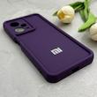 قاب گوشی Redmi Note 12 Pro 5G شیائومی طرح سیلیکونی Solid محافظ لنزدار بنفش کد 129391