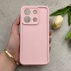 قاب گوشی Redmi Note 13 4G شیائومی طرح سیلیکونی Solid محافظ لنزدار صورتی کد 129396